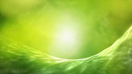Wall Mural - green blurred abstract copy space art dotted landscape illustration.