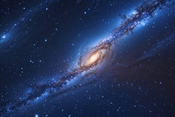 Wall Mural - stunning stars and galaxies in night sky outer space background