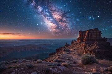 Wall Mural - celestial journey discovering the infinite universe beyond the night sky