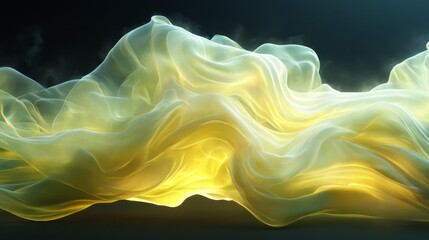 Wall Mural - abstract image depicting flowing fabric in gradient colors