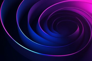 Fototapete - Colorful spiral patterns swirl in a modern design with vibrant shades in a digital abstract background