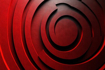 Poster - Red spiral patterns create a striking visual effect that draws attention in a contemporary design setting