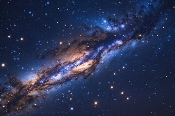 Wall Mural - stunning stars and galaxy backgrounds in a night sky universe