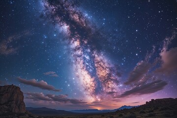 Wall Mural - celestial wonders discovering the splendor of the night sky and its astral beauty