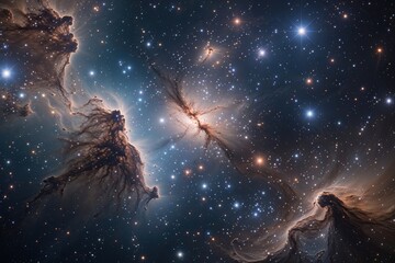 Wall Mural - Breathtaking Nebula and Deep Space Star Views