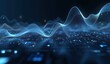 © Haider - Futuristic blue digital waves flowing across a virtual landscape, representing artificial intelligence, data analysis, and modern technology innovations.