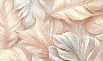 The design features a tropical leaves pattern, including a monstera leaf seamless pattern, for a luxury floral modern background with line art drawings of tropical leaves