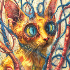  close up of alien cat