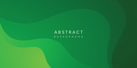 Wall Mural - abstract modern green minimalist curve background vector illustration