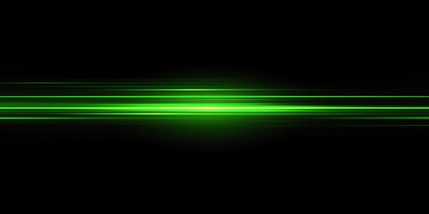 Wall Mural - green gradient speed light motion blur effect on black background,green speed line for design banner