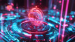 © thanit - Implementing holographic customer management tools digital space photostock virtual environment tech perspective