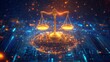 © gen_pick - Digital Scales Symbolizing Justice