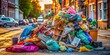 © Danicha - Surreal Street Scene: Household Rubbish Awaits Collection