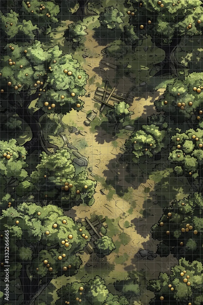 DND battlemap gridded fantasy map grid dungeon map tactical battle grid ...