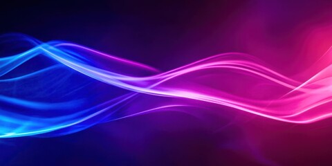 Wall Mural - a purple and blue wave with a purple and blue background