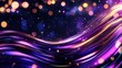 © ADD PHOTO - Vibrant abstract image featuring dynamic sound waves in a futuristic neon inspired color palette creating a visually captivating and technologically advanced atmosphere