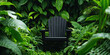 © Lila Patel - Black Adirondack Chair in Tropical Foliage