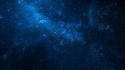 Wall Mural - panorama of the blue night sky with the milky way and stars on a dark background. universe filled wi