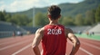 © HaJung - Focused Athlete Gears Up for 2026: New Year Goals and Ambitions in a Simple Vector Illustration