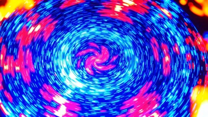Wall Mural - swirling vibrant patterns with blue, pink, and yellow light creating a 3d abstract background for ar