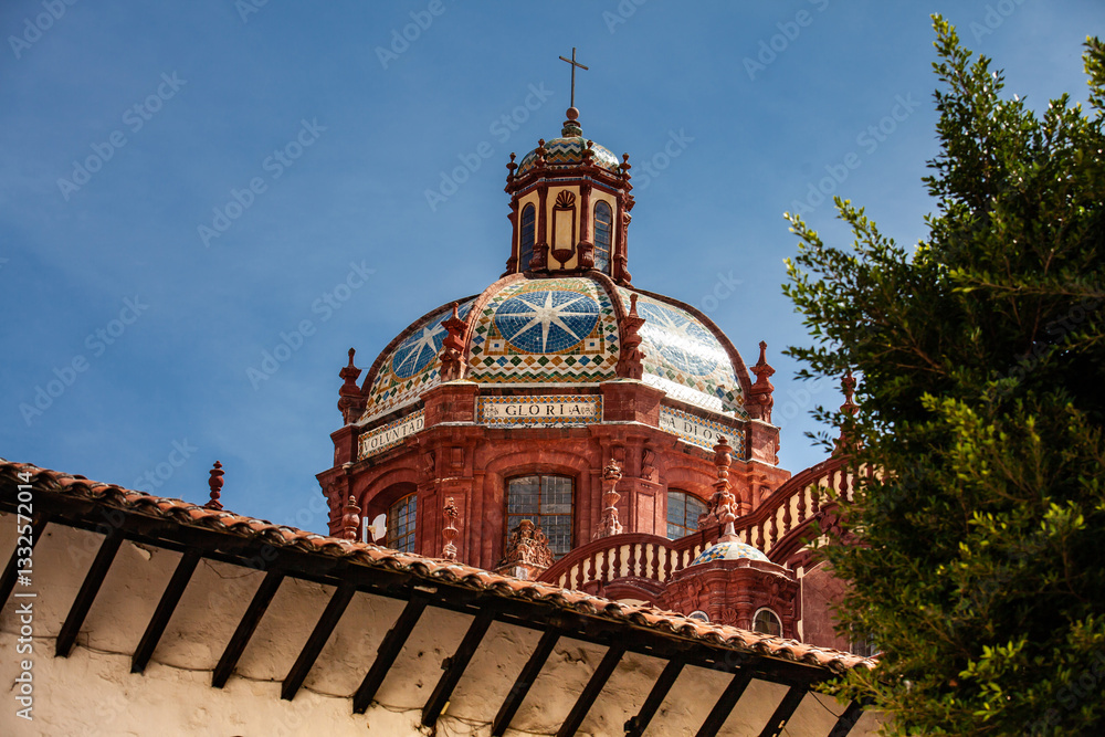 Dome of the beautiful historic Church of Santa Prisca built between ...