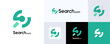 © Erips.id - Search logo icon design with initial letter S logo, Creative simple magnifying glass logo, logotype for find career and job search, Symbol vector recruitment agency, Keywords search logo illustration.