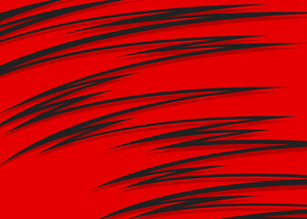 Wall Mural - abstract red background with curved spike line pattern