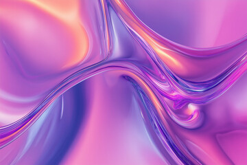 Wall Mural - freeform gradient glass background, inflate 3d gradient fluid freeform holographic, futuristic backg