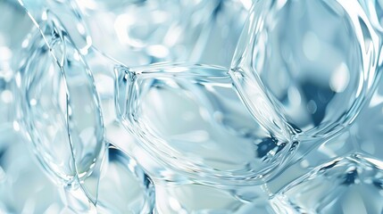 Aufkleber - Clean and sparkling glass surface reflecting light for pristine window companies and glass cleaning products Generative AI