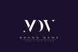 © Mahamud - MDV abstract letter logo design. This logo is designed by three abstract letters.