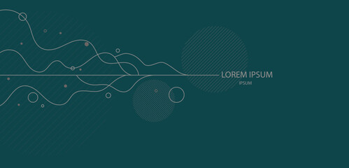 Modern background with abstract elements and dynamic shapes. Vector illustration. Template for design and creative ideas.