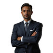 © Arunima Srivastava - Indian businessman with arms crossed, Indian corporate employee executive in suit with arms crossed, Indian Asian entrepreneur with arms crossed in formal suit