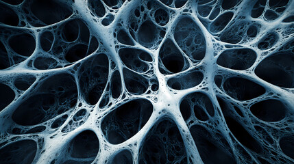Wall Mural - intricate underground fungal network connecting tree roots , underground, science. fungal web. illus