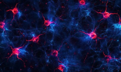 Wall Mural - Entangled glowing stars journey through vast cosmic expanse beyond imagination.