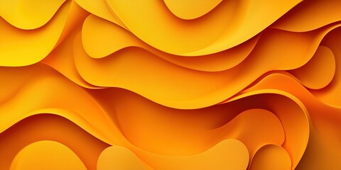 Wall Mural - abstract wavy patterns in bright yellow tones create a vibrant and dynamic design