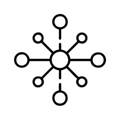 Wall Mural - a stylized illustration of a network or interconnected system, suggesting connections, and relations