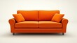 © Lesuna - Orange Sofa Against White Background
