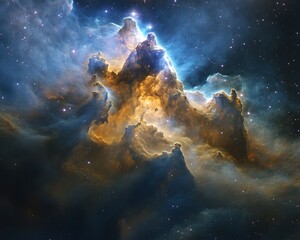 cosmic nebula: celestial cloudscape.