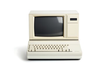 Computer isolated on white background
