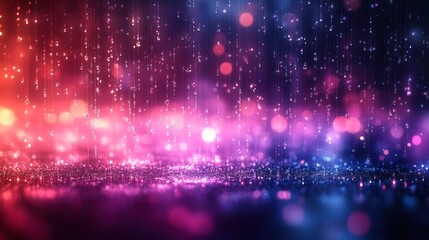 Wall Mural - Abstract vibrant falling light effects, colorful background, stage lighting, use for presentation