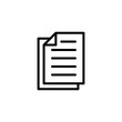 © LUNARA - Document icon logo design. Paper sign and symbol. File Icon