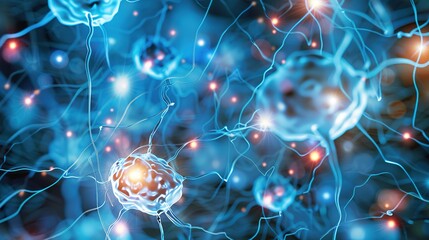 Wall Mural - _High_definition_background_image_of_active_neural_