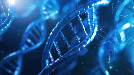 Wall Mural - Technology_Pattern_Blue_Technology_Sense_Biotechnolo