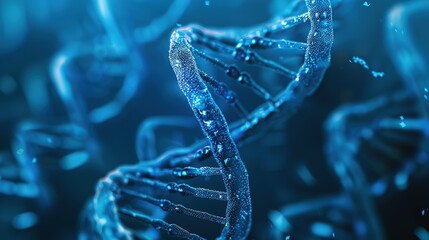 Wall Mural - Technology_Pattern_Blue_Technology_Sense_Biotechnolo
