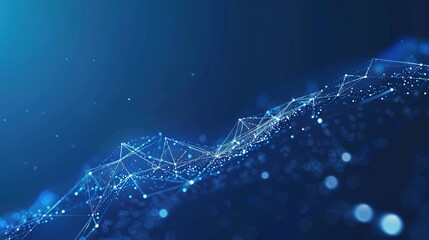 Wall Mural - Background_Blue_Technology_Poster_Banner_Big_Data