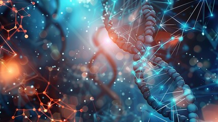 Wall Mural - Background_portrait_scientific_and_technological_