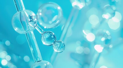 Wall Mural - _Blue_background_scientific_and_technological_background