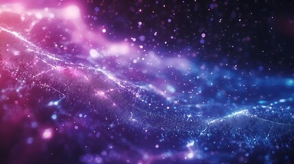 Wall Mural - abstract web with cloud icons and digital data moving in futuristic technology