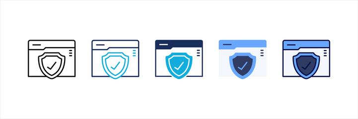 Browser Multi Style Icon Set