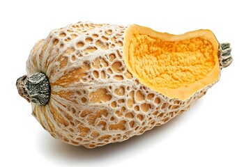 Wall Mural - Melon isolated on white background. Clipping path included for easy extraction.